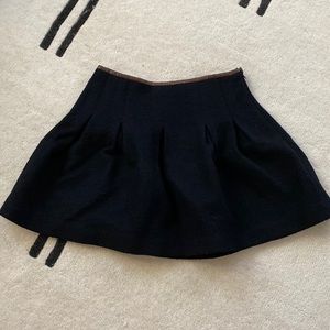 Wool mini skirt